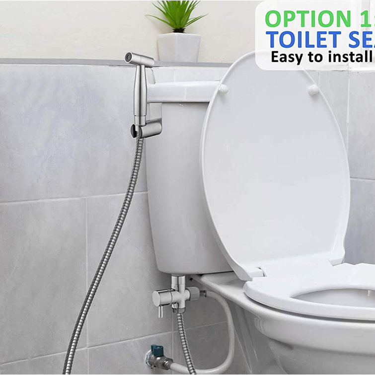 Greenco Round Toilet Seat Bidet with Faucet & Reviews Wayfair Canada